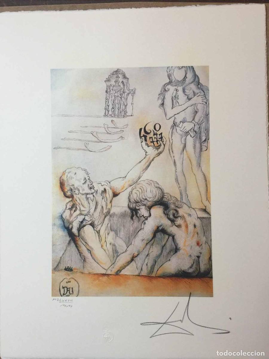 Kunst: SALVADOR DALI - Litografia sobre papel bfk. 65 x 50 cm. Firmada a mano.