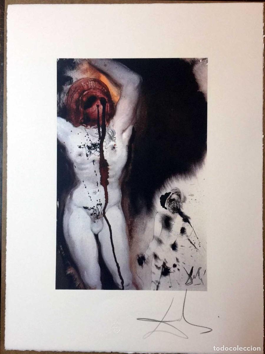 Arte: SALVADOR DALI - Litografia sobre papel bfk. 65 x 50 cm. Firmada a mano.COA