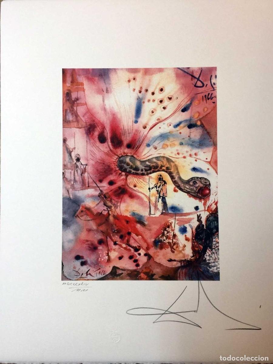 Art: SALVADOR DALI - Litografia sobre papel bfk. 65 x 50 cm. Firmada a mano.