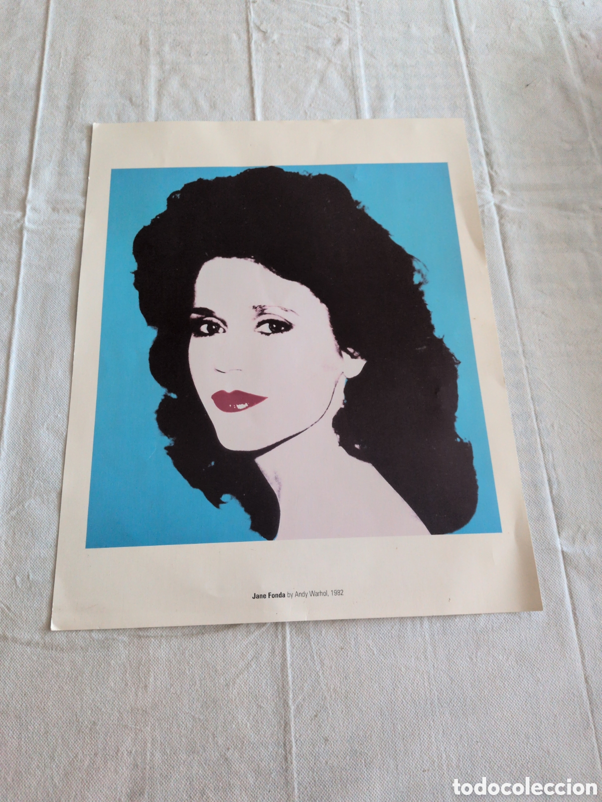 Art: Lamina Jane Fonda by Andy Warhol, 1982. N&deg;31. El mundo.
