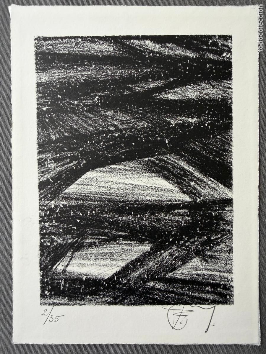 Arte: Litograf&iacute;a con motivo abstracci&oacute;n , firmada y justificada 2/35 , de 1995 aproximadamente