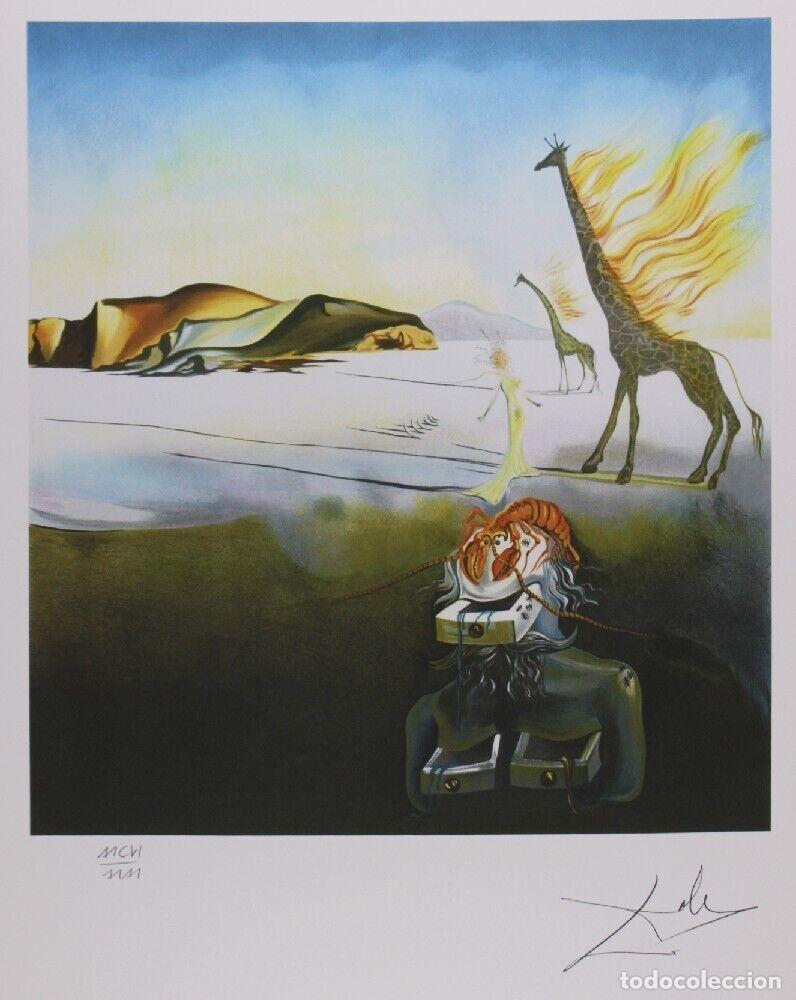 Arte: SALVADOR DALI -Litograf&iacute;a sobre papel arte, firmada a en plancha y numerada a mano