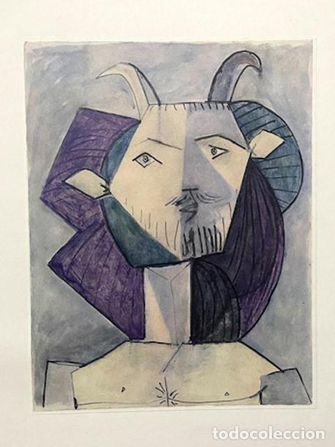 Arte: PABLO PICASSO - Revista Verve. litografia del n&ordm; 19-20 de 1948. 36 x 26 cm
