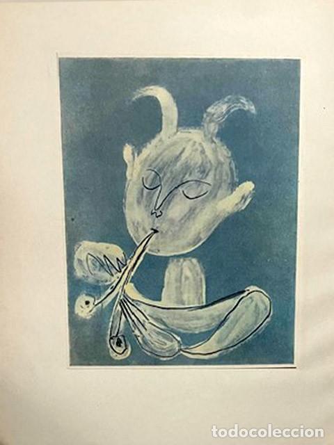 Arte: PABLO PICASSO - Revista Verve. litografia del n&ordm; 19-20 de 1948. 36 x 26 cm