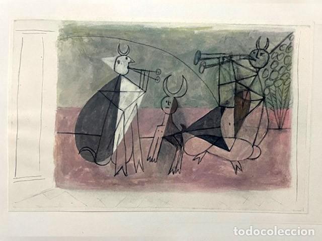 Arte: PABLO PICASSO - Revista Verve. litografia del n&ordm; 19-20 de 1948. 36 x 26 cm