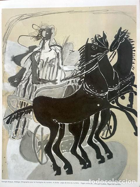 Art: GEORGE BRAQUE - Revista Verve. litografia del n&ordm; 31-32 de 1955. 36 x 26 cm