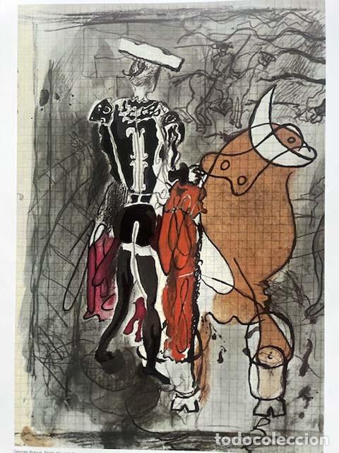 Art: GEORGE BRAQUE - Revista Verve. litografia del n&ordm; 31-32 de 1955. 36 x 26 cm