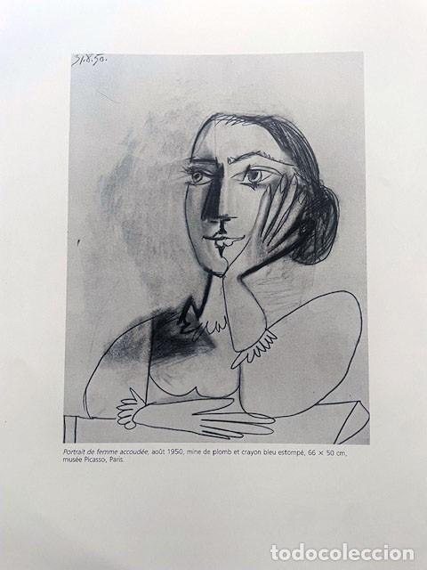 Arte: PABLO PICASSO - Revista Verve. Reproduccion de litografia del n&ordm; 29-30 de 1954. 36 x 26 cm