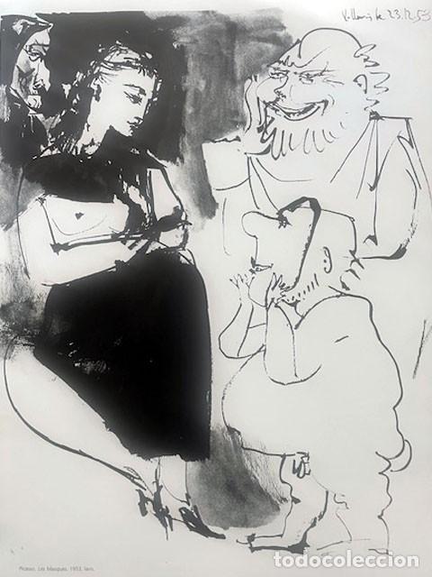 Arte: PABLO PICASSO - Revista Verve. Reproduccion de litografia del n&ordm; 29-30 de 1954. 36 x 26 cm