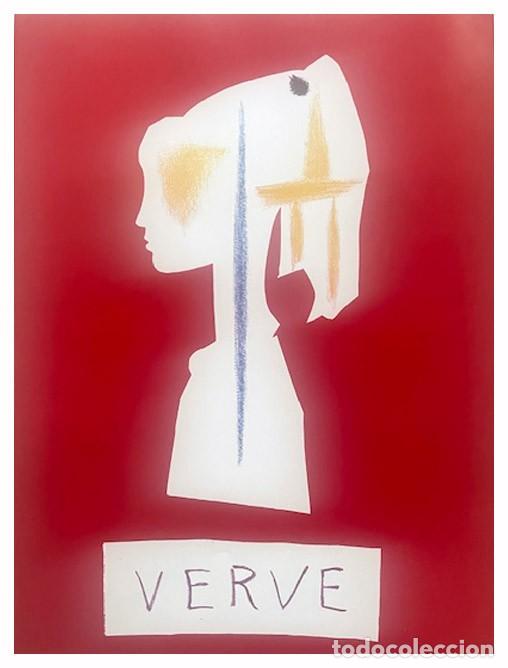 Arte: PABLO PICASSO - Revista Verve. Reproduccion de litografia del n&ordm; 29-30 de 1954. 36 x 26 cm