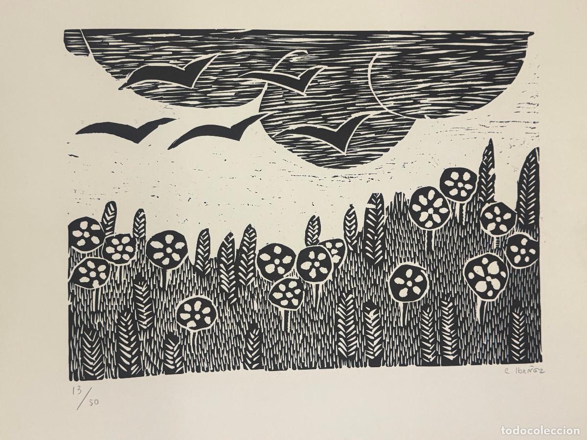 Arte: CONCHA IBA&Ntilde;EZ - FIRMADO A LAPIZ - LITOGRAFIA - GRANDE - VER FOTOS