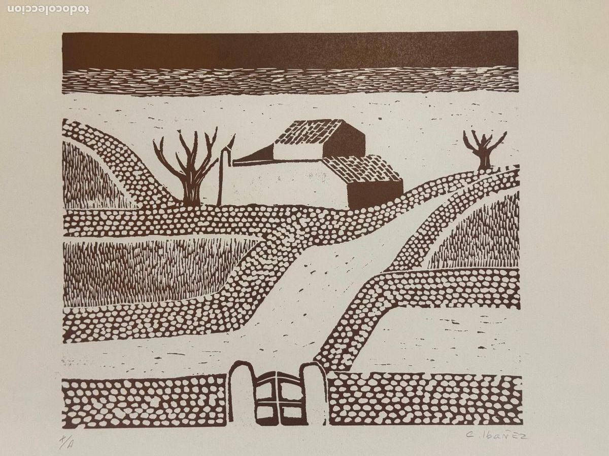 Arte: CONCHA IBA&Ntilde;EZ - FIRMADO A LAPIZ - LITOGRAFIA - GRANDE - VER FOTOS