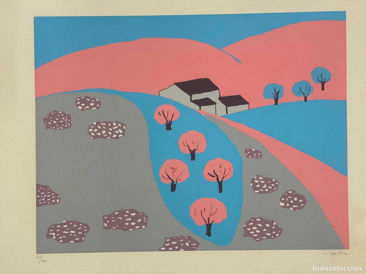 Arte: CONCHA IBA&Ntilde;EZ - FIRMADO A LAPIZ - LITOGRAFIA - GRANDE - VER FOTOS