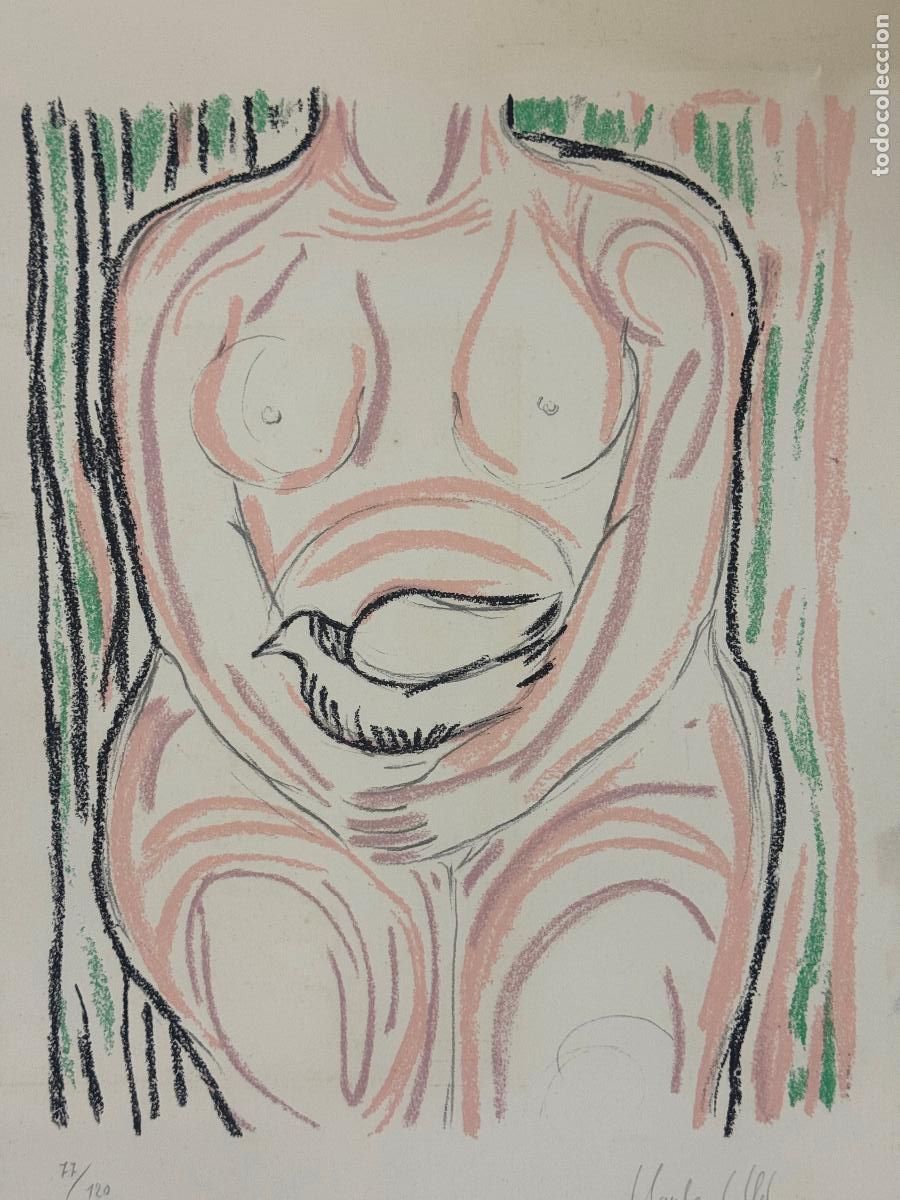 Arte: CLAUDE COLLET - FIRMADO A LAPIZ - LITOGRAFIA - GRANDE - VER FOTOS