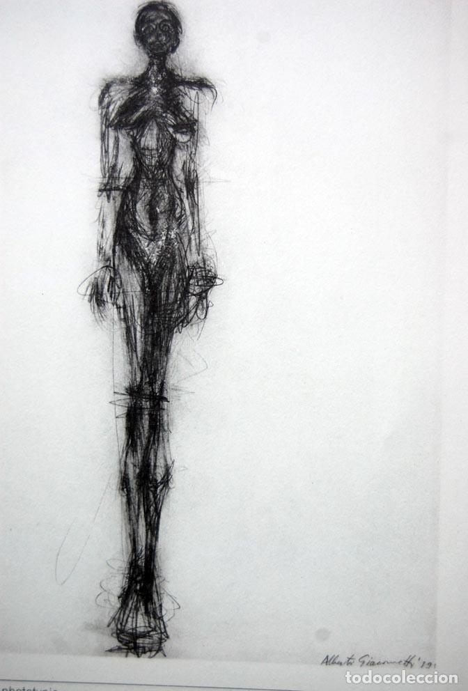 Art: ALBERTO GIACOMETTI. LITOGRAFIA ORIGINAL DLM 1971 - 38 X 28 CM
