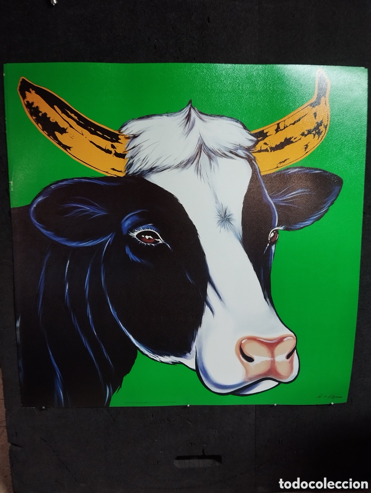 Arte: Litograf&iacute;a sobre vinilo Antonio de Felipe 82x82