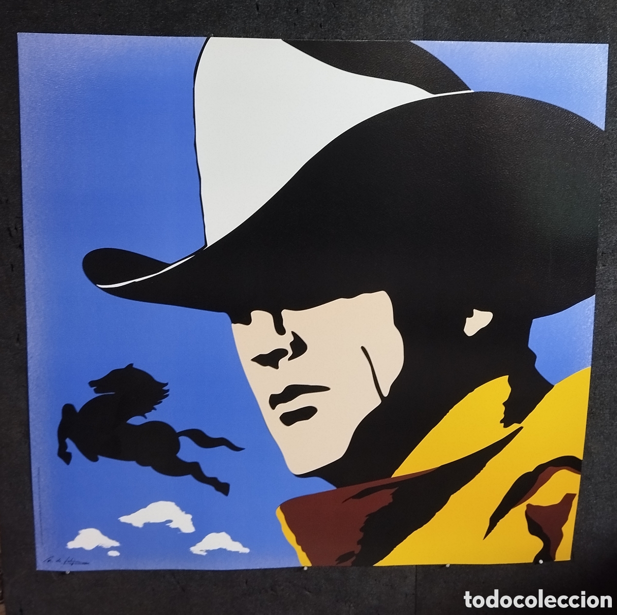 Arte: Litograf&iacute;a sobre vinilo Antonio de Felipe 82x82