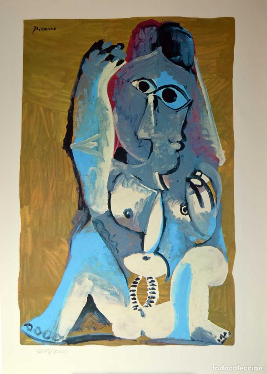 Arte: PABLO PICASSO - Litografia sobre papel arches. 77 x 56 cm