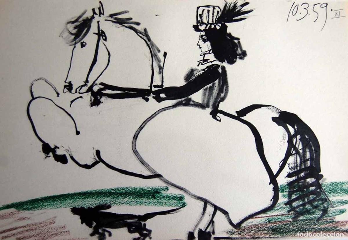 Arte: PABLO PICASSO - Toros y toreros. Ed. Cercle d&acute;art 1962 - Edicion limitada