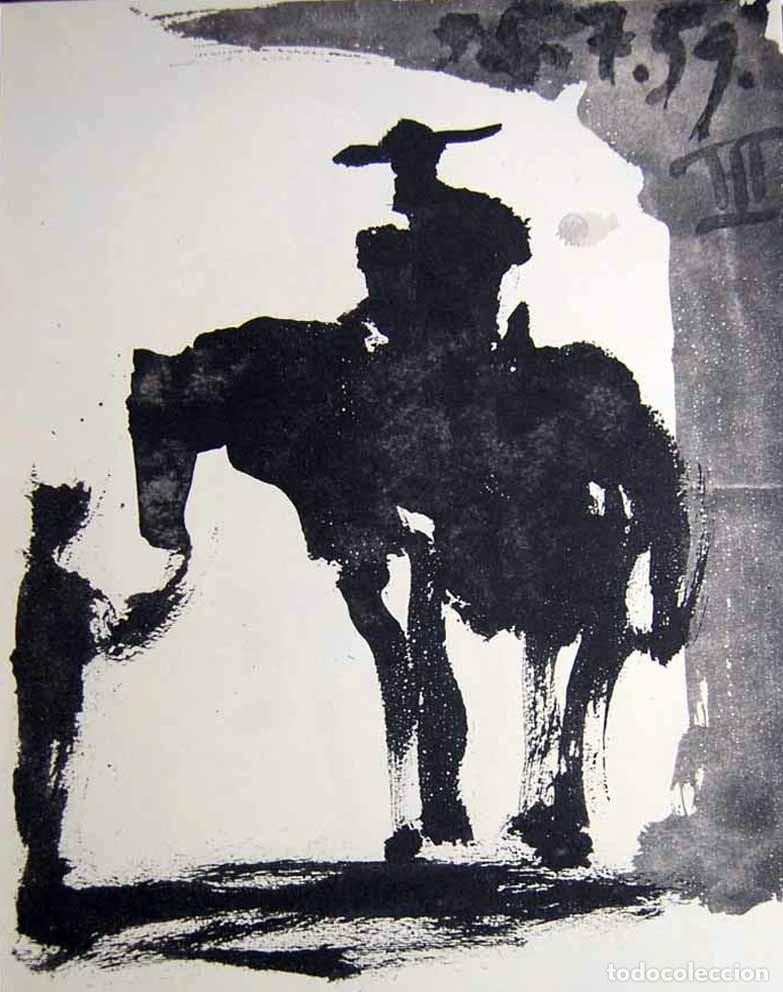 Arte: PABLO PICASSO - Toros y toreros. Ed. Cercle d&acute;art 1962 - Edicion limitada