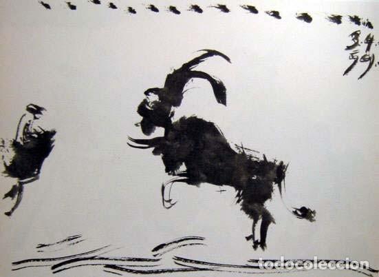 Arte: PABLO PICASSO - Toros y toreros. Ed. Cercle d&acute;art 1962 - Edicion limitada