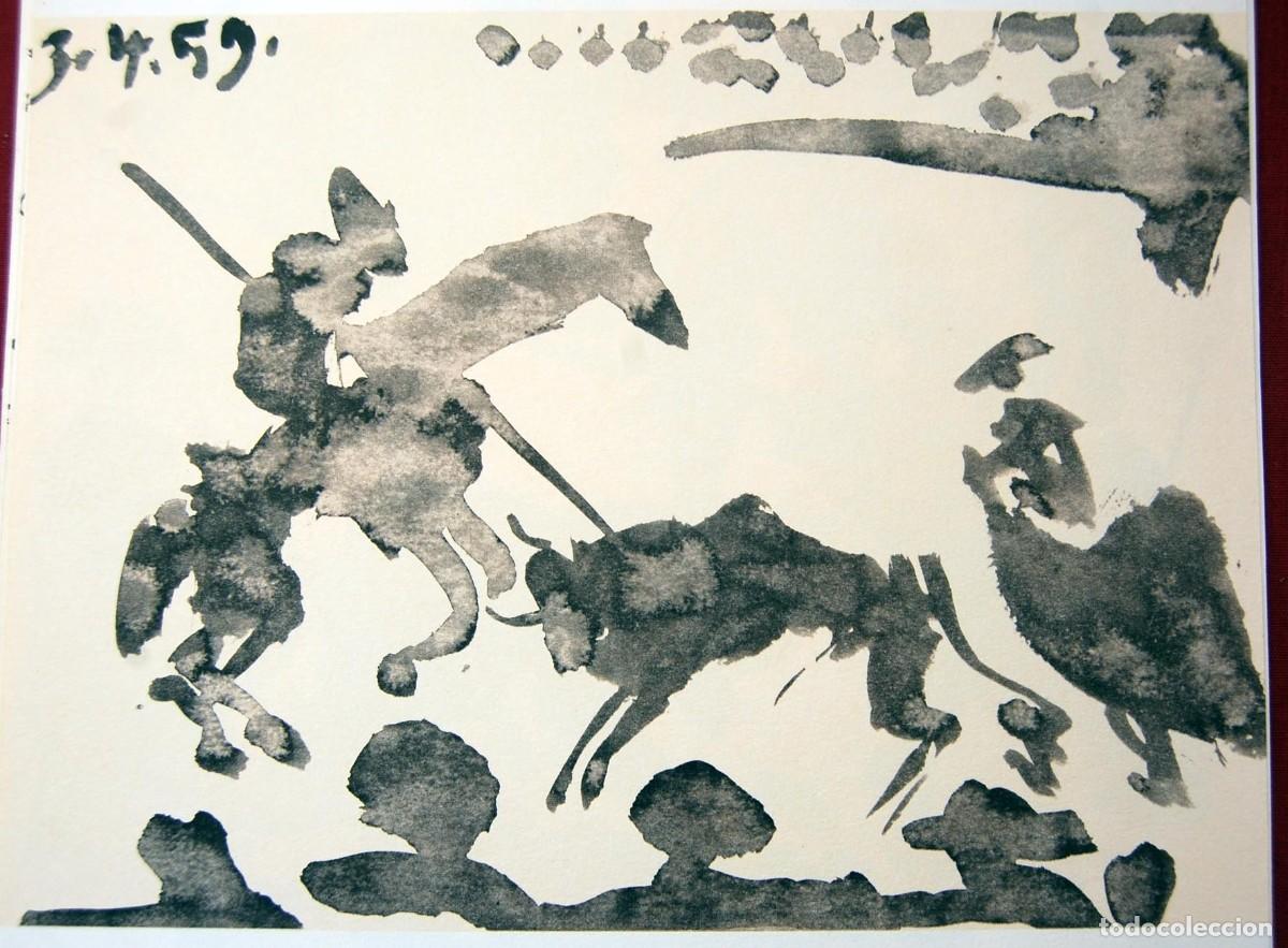 Arte: PABLO PICASSO - Toros y toreros. Ed. Cercle d&acute;art 1962 - Edicion limitada