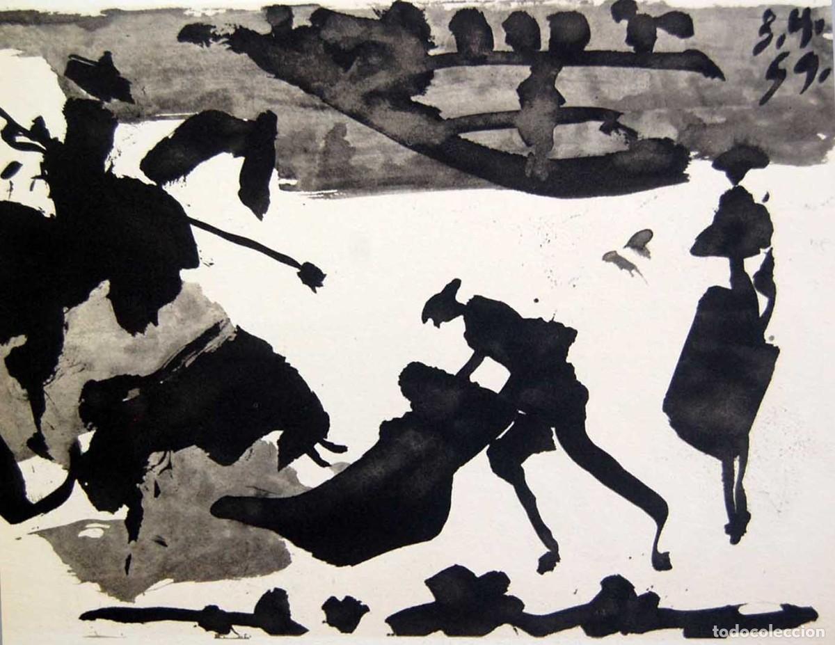 Arte: PABLO PICASSO - Toros y toreros. Ed. Cercle d&acute;art 1962 - Edicion limitada