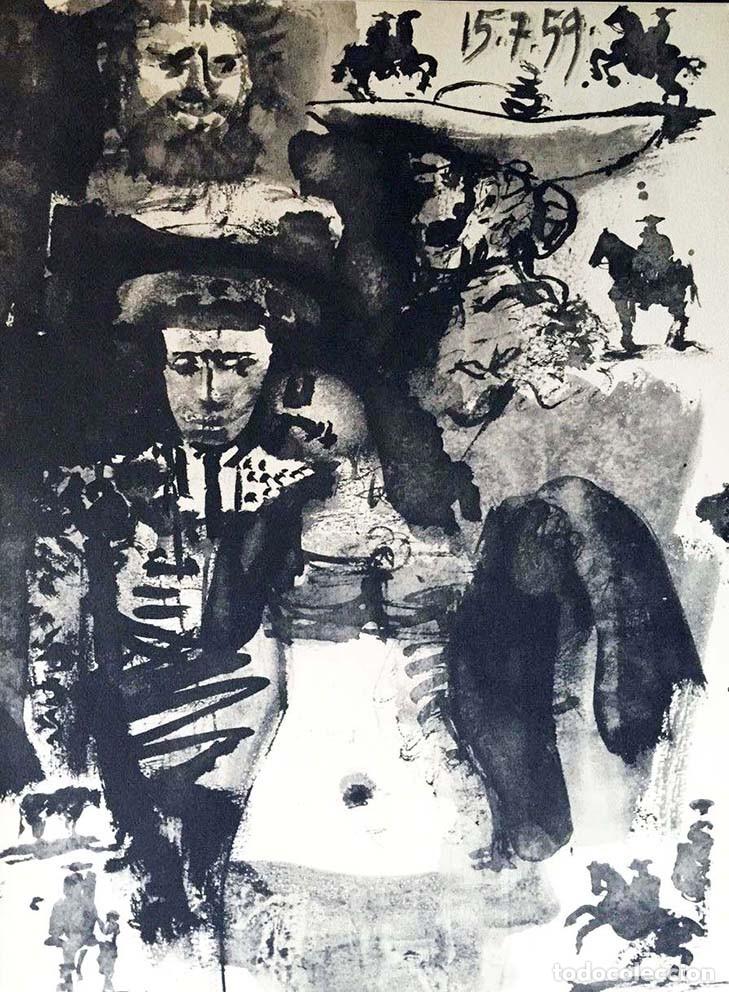 Arte: PABLO PICASSO - Toros y toreros. Ed. Cercle d&acute;art 1962 - Edicion limitada
