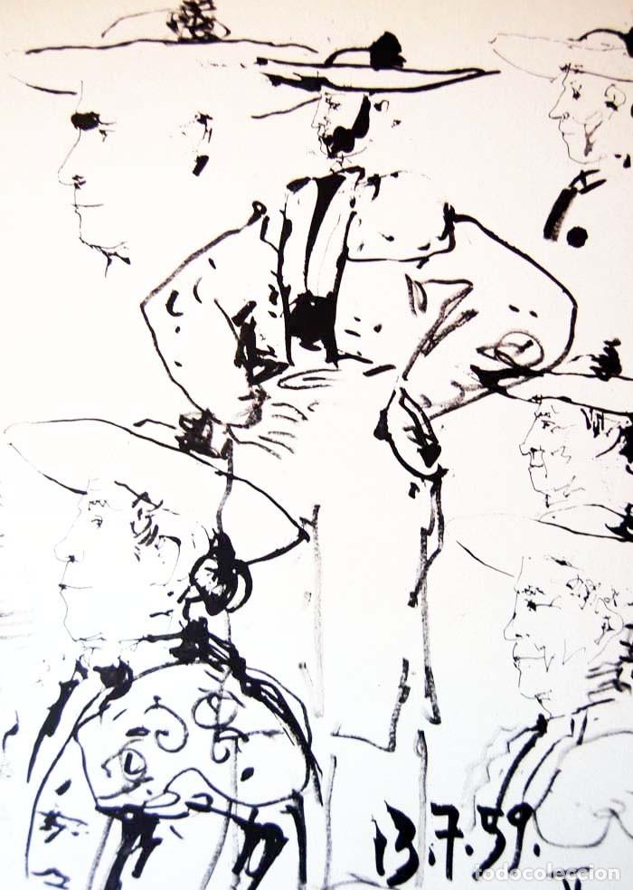 Arte: PABLO PICASSO - Toros y toreros. Ed. Cercle d&acute;art 1962 - Edicion limitada
