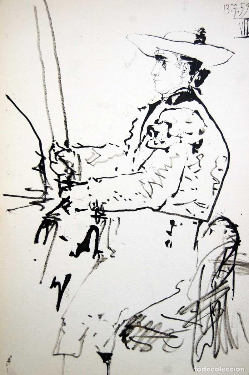 Arte: PABLO PICASSO - Toros y toreros. Ed. Cercle d&acute;art 1962 - Edicion limitada