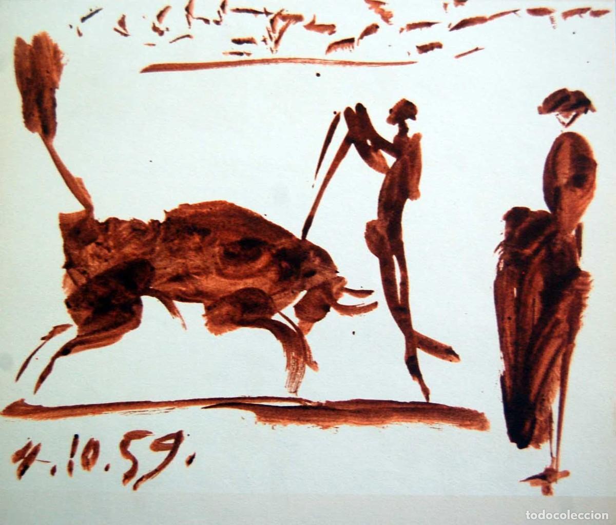 Arte: PABLO PICASSO - Toros y toreros. Ed. Cercle d&acute;art 1962 - Edicion limitada