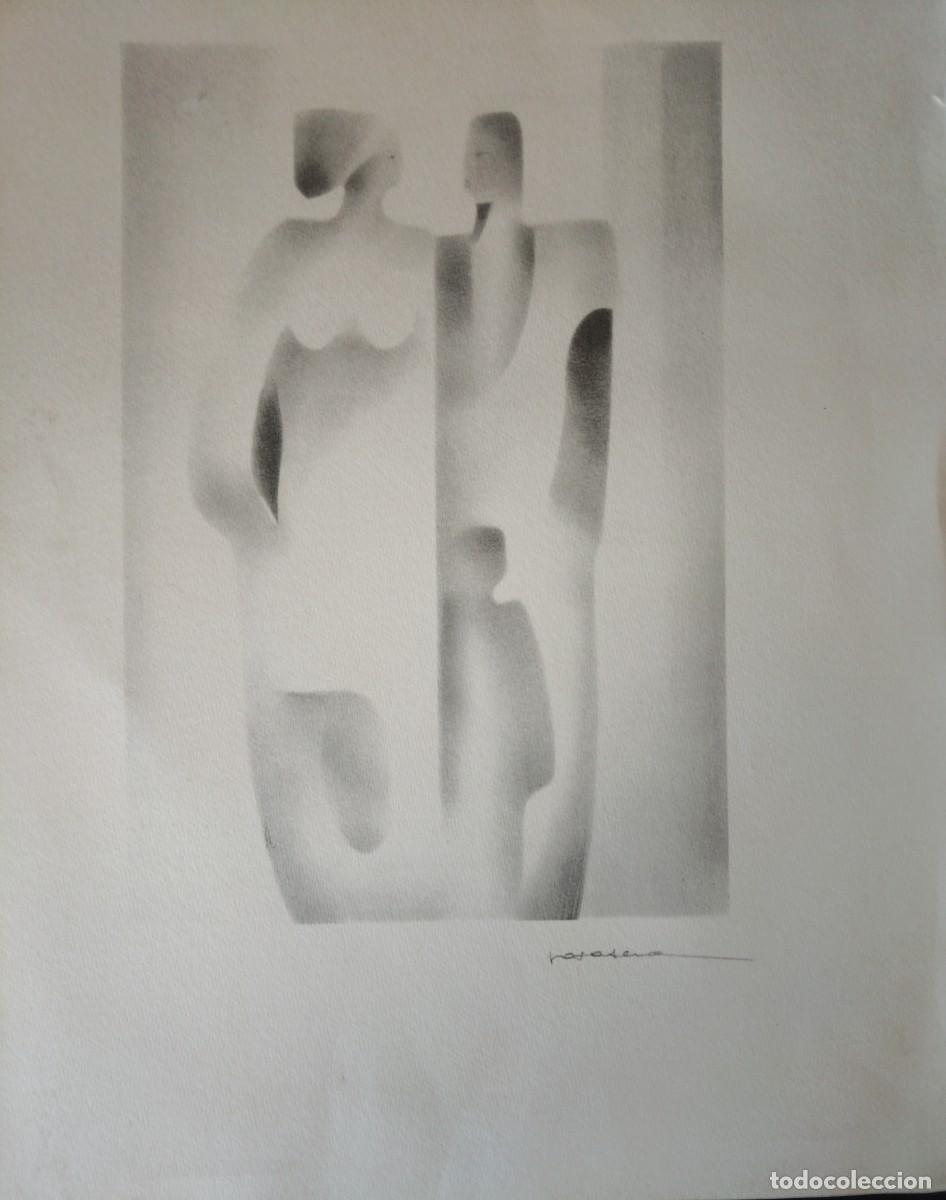 Arte: Rosa Serra (Vic 1944) Personajes litograf&iacute;a firmada