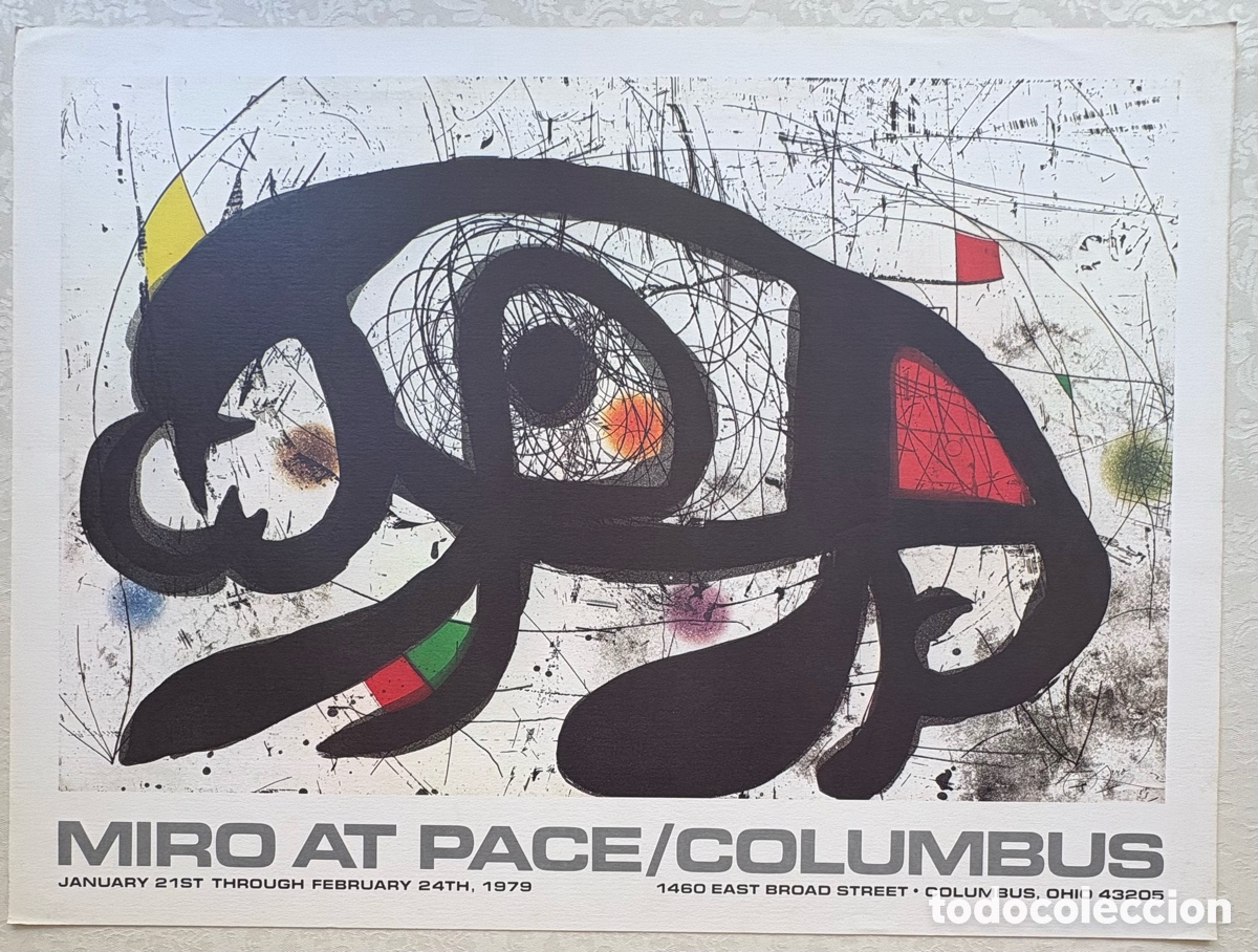 Art: Joan Mir&oacute; Cartel Exposici&oacute;n NY Columbus