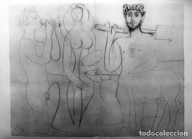 Arte: PABLO PICASSO - Revista Verve. litografia del n&ordm; 19-20 de 1948. 36 x 52 cm
