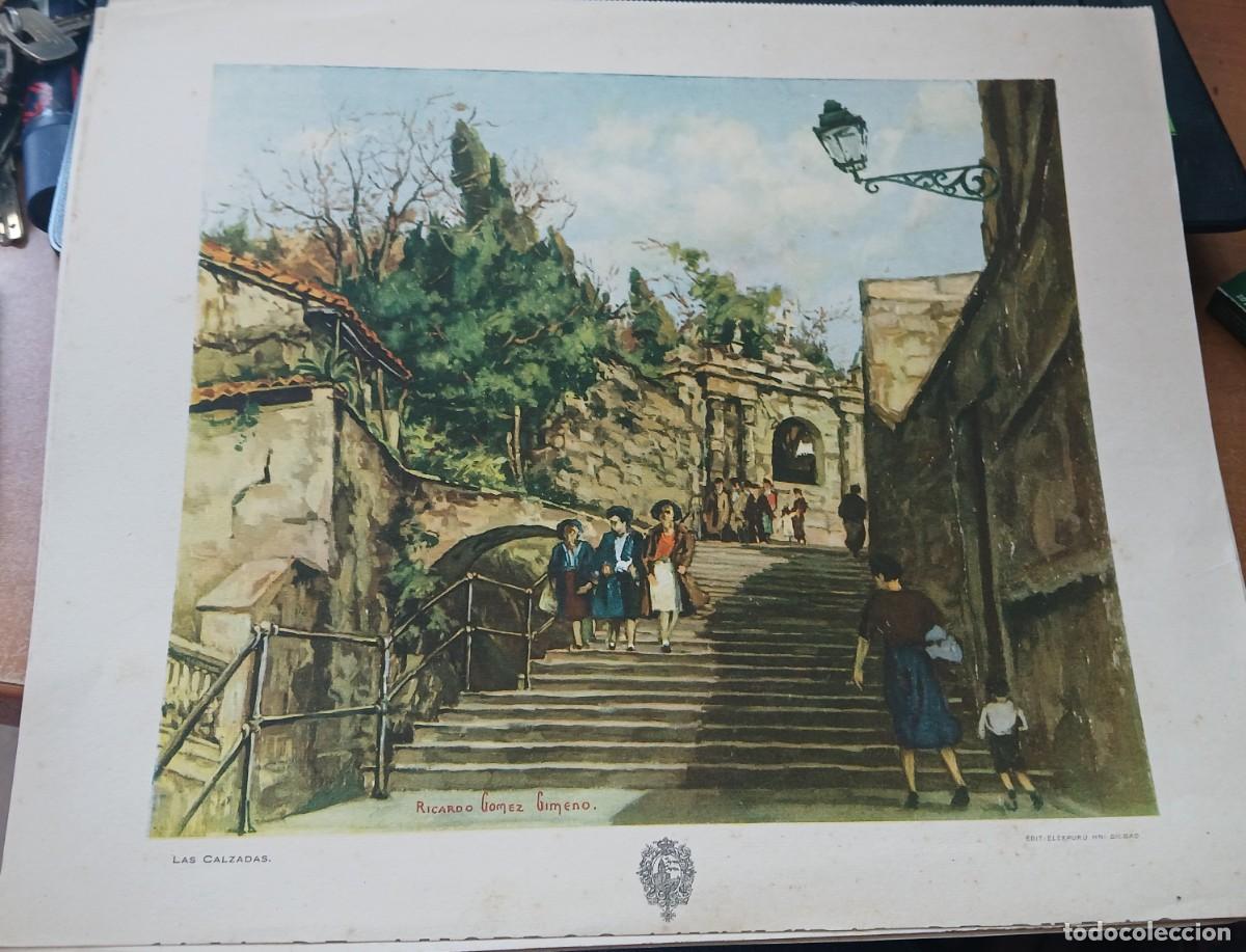 Arte: LITOGRAFIA LAS CALZADAS RICARDO GOMEZ GIMENO EDIT ELEXPURU HNOS BILBAO
