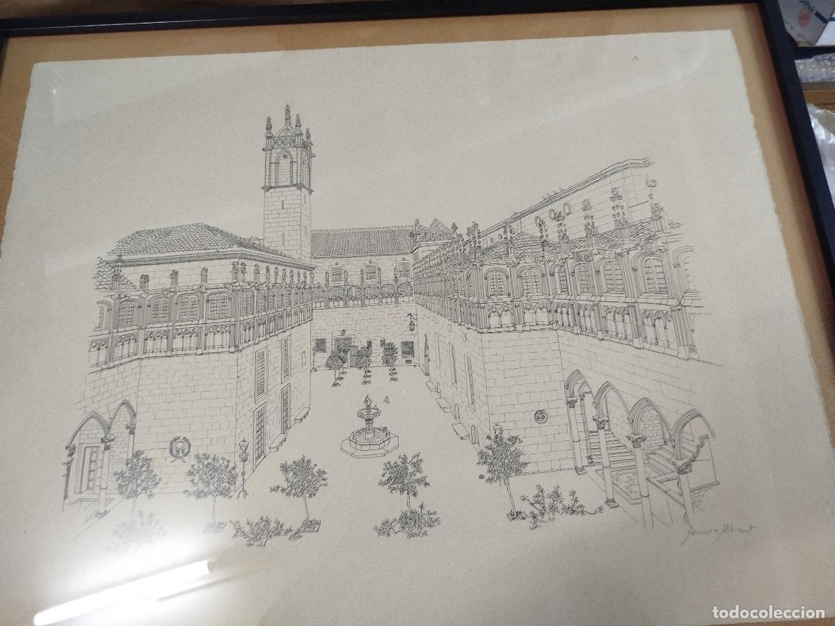 Arte: Aurora Altisent, Pati dels Tarongers, Palau de la Generalitat, litografia numerada
