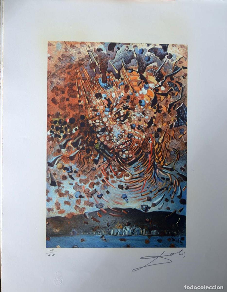 Arte: SALVADOR DALI - Litografia sobre papel bfk. 65 x 50 cm. Firmada a mano.COA