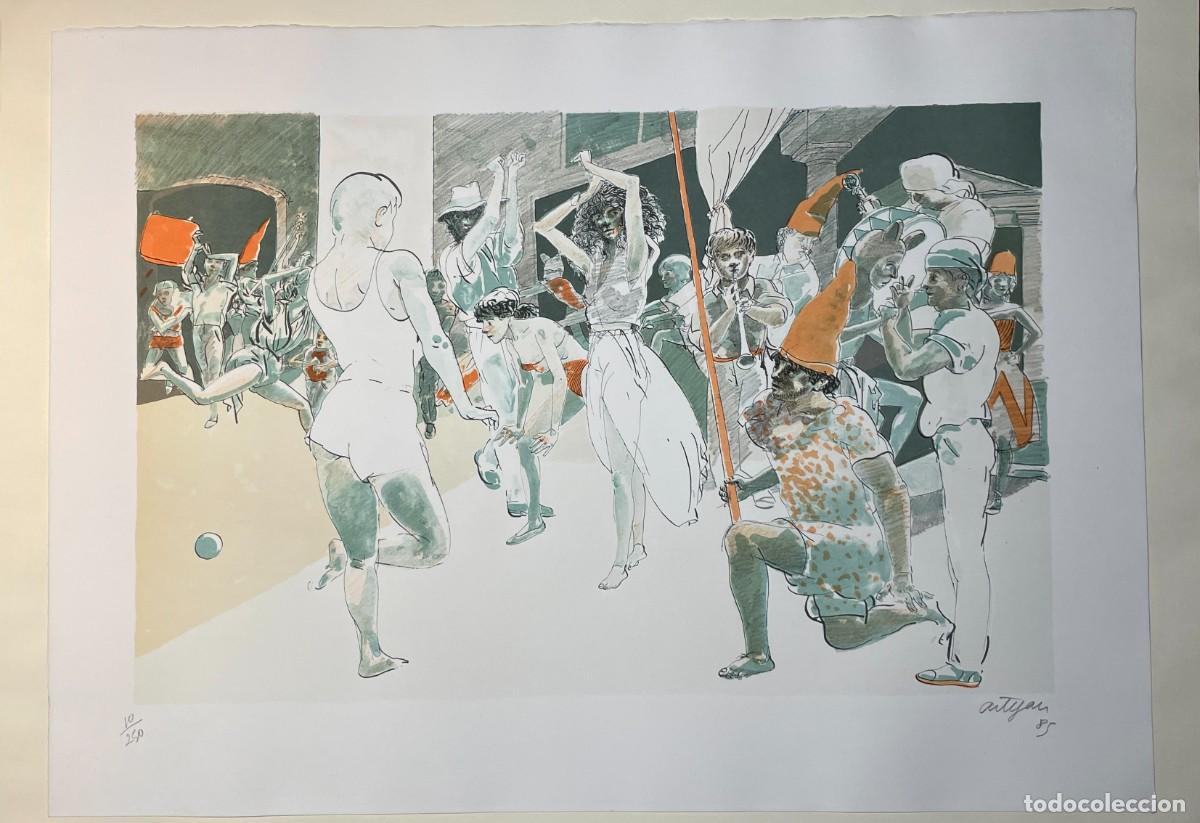 Arte: Francesc Artigau. Litograf&iacute;a firmada y numerada. 1985