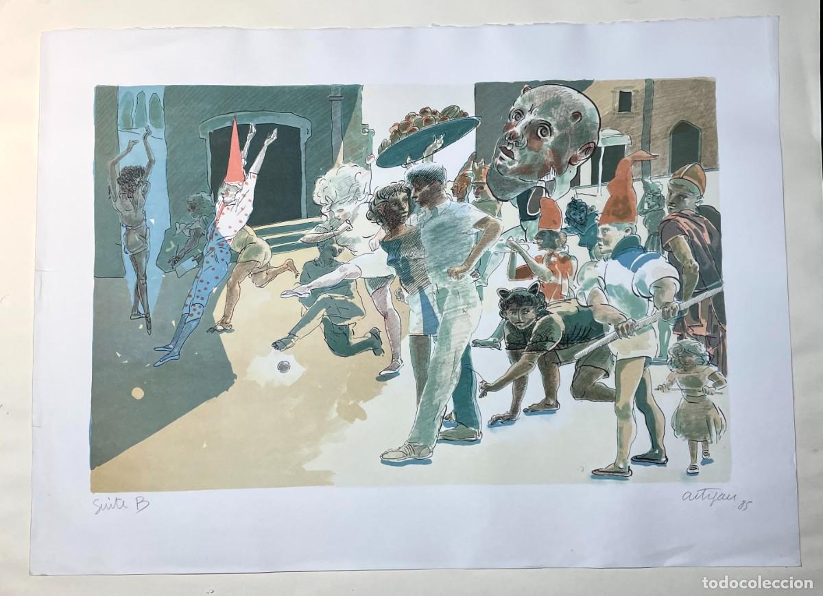 Arte: Francesc Artigau. Litograf&iacute;a firmada y numerada. 1985