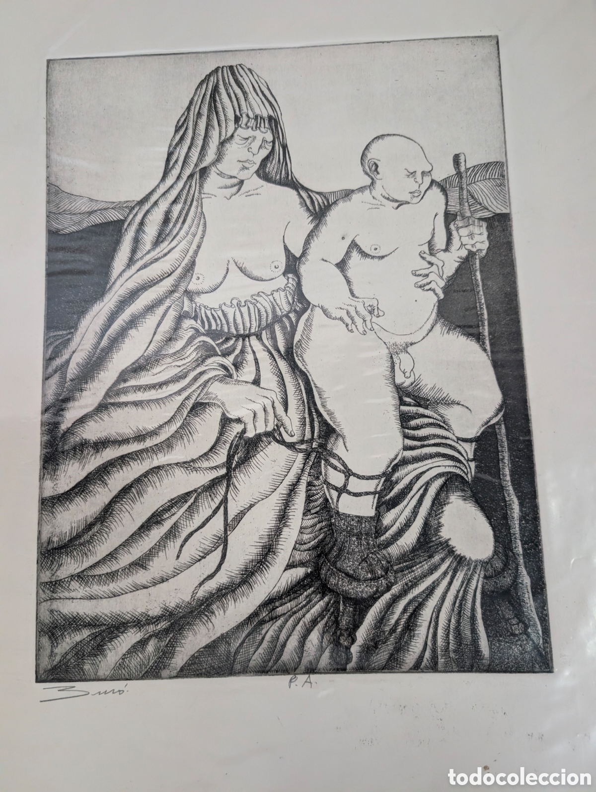 Arte: Carlos Bur&oacute;.Grabado. - Foto 3