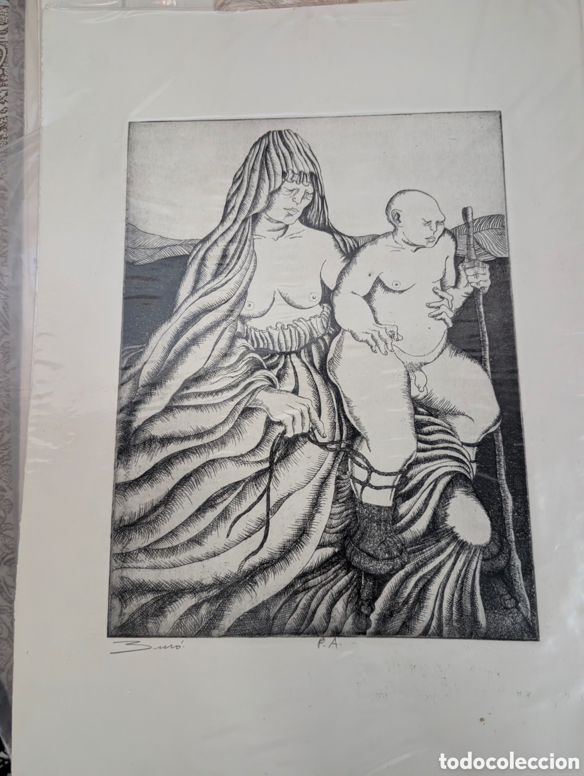 Arte: Carlos Bur&oacute;.Grabado. - Foto 1