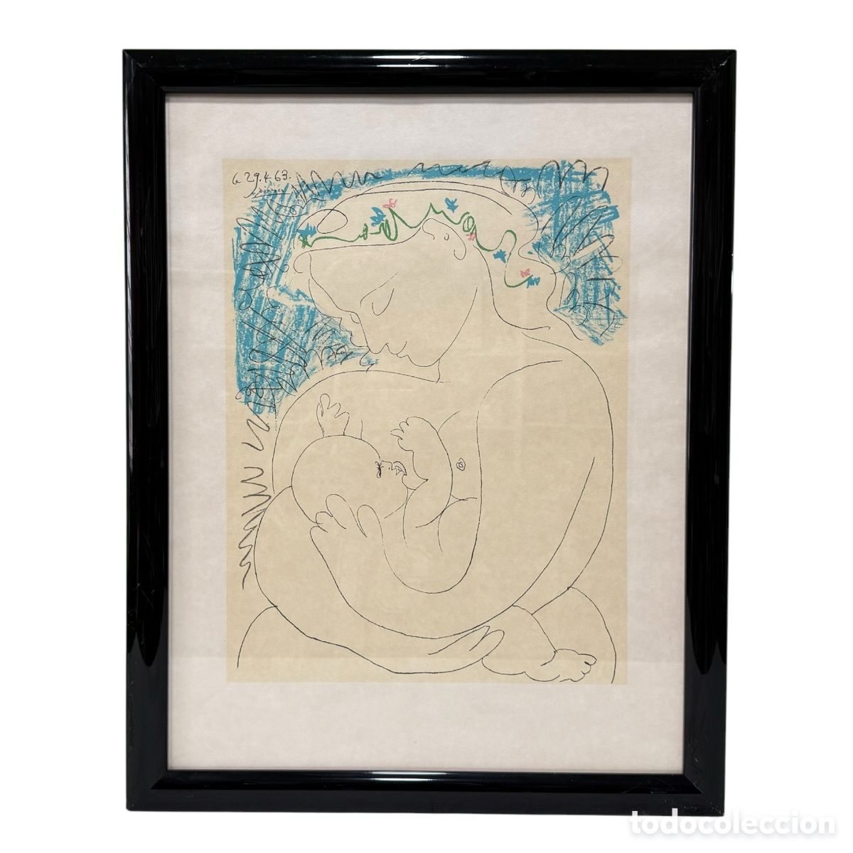 Kunst: PABLO PICASSO. Litograf&iacute;a Maternidad de Pablo Picasso