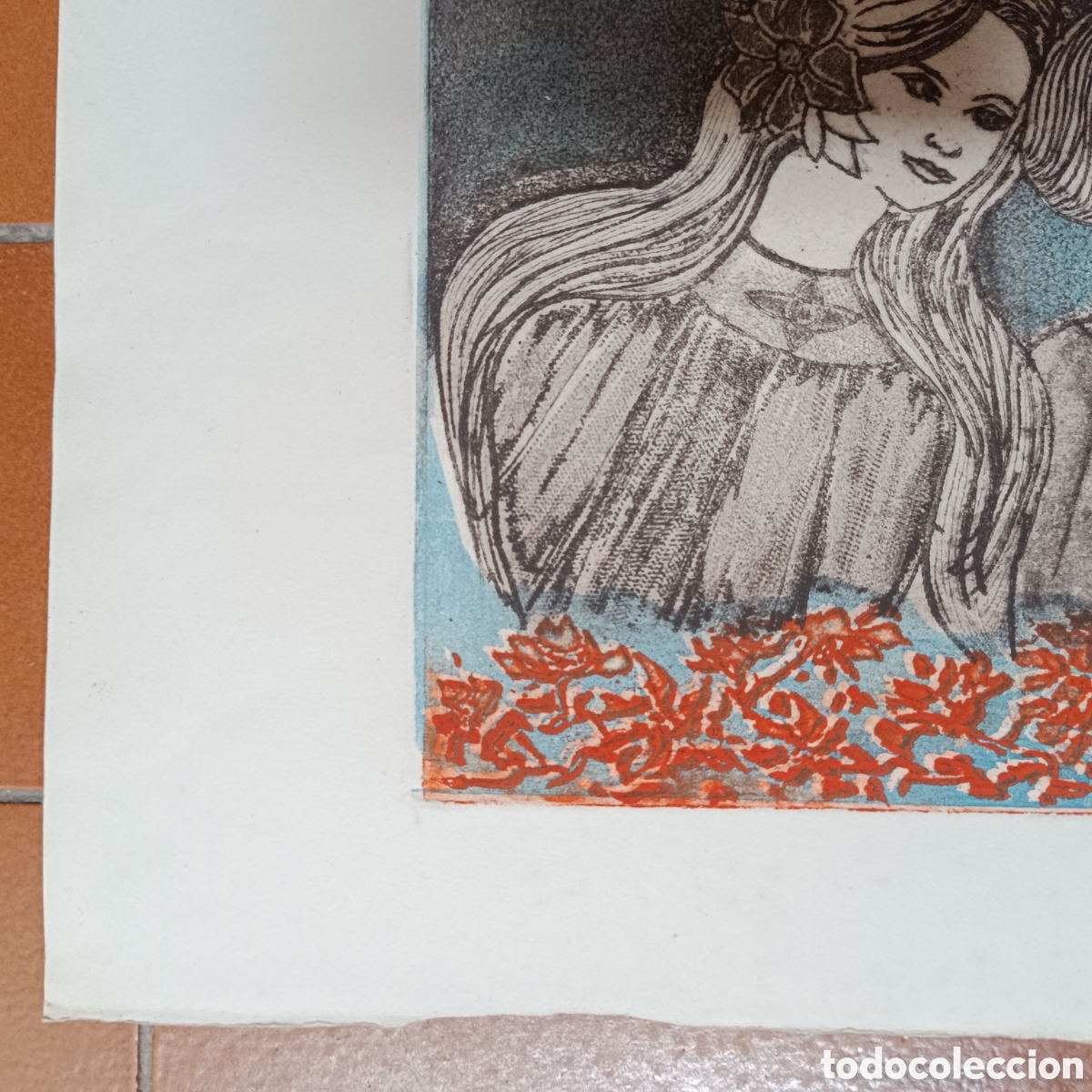 Arte: Grabado colorido ni&ntilde;as - Foto 4