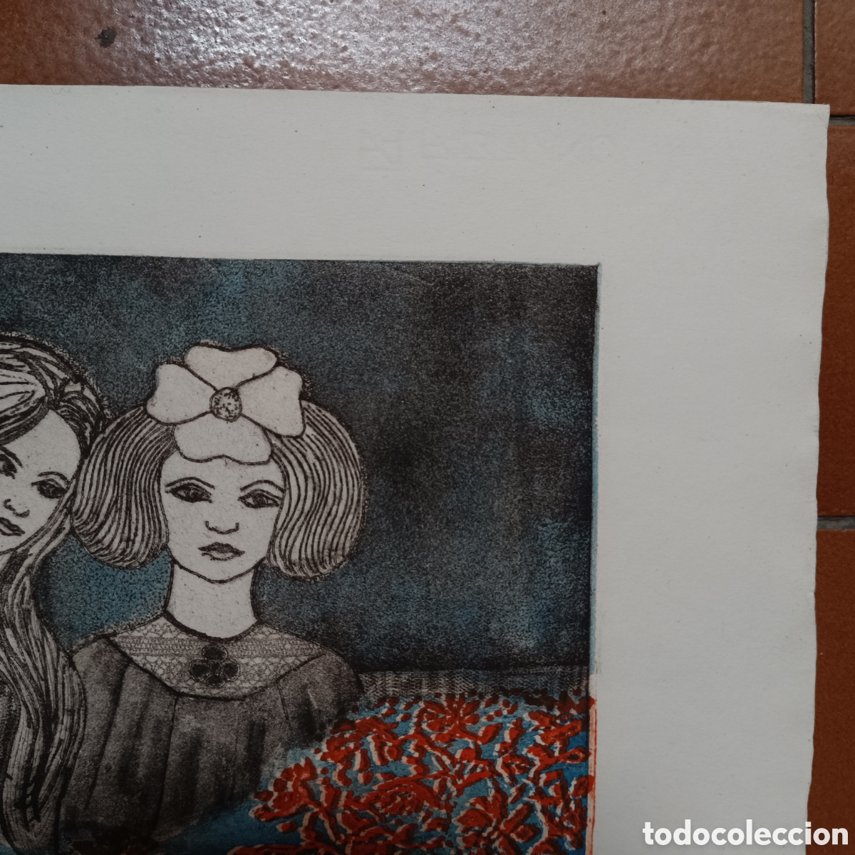 Arte: Grabado colorido ni&ntilde;as - Foto 7