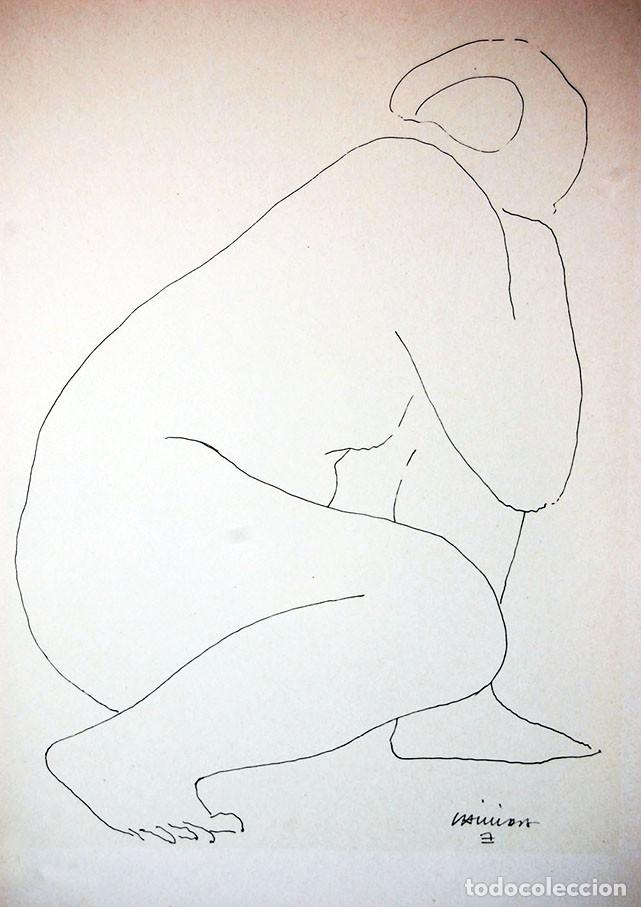 Art: EDUARDO CHILLIDA - Desnudos. Litografia offset 1977 .