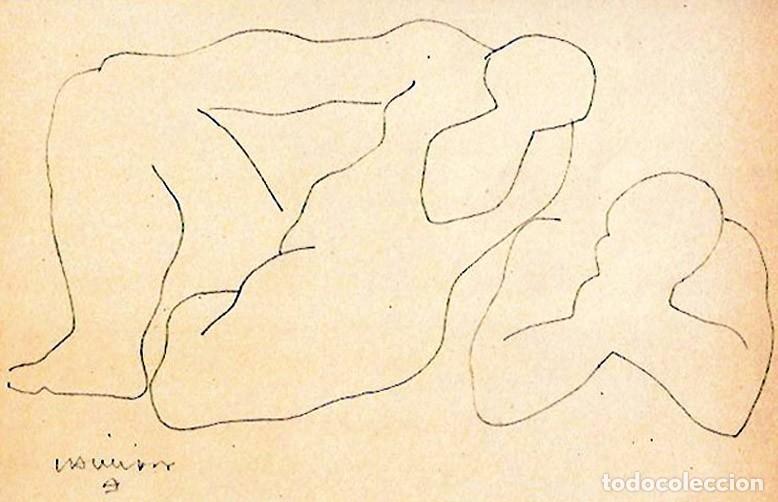 Art: EDUARDO CHILLIDA - Desnudos. Litografia offset 1977 .