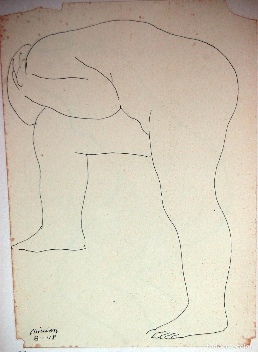 Arte: EDUARDO CHILLIDA - Desnudos. Litografia offset 1977 .