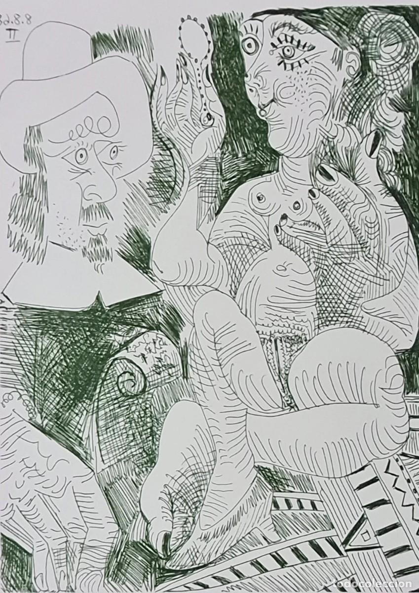 Kunst: PABLO PICASSO - LITOGRAFIA 38 X 28.CM FIRMADO #56/250