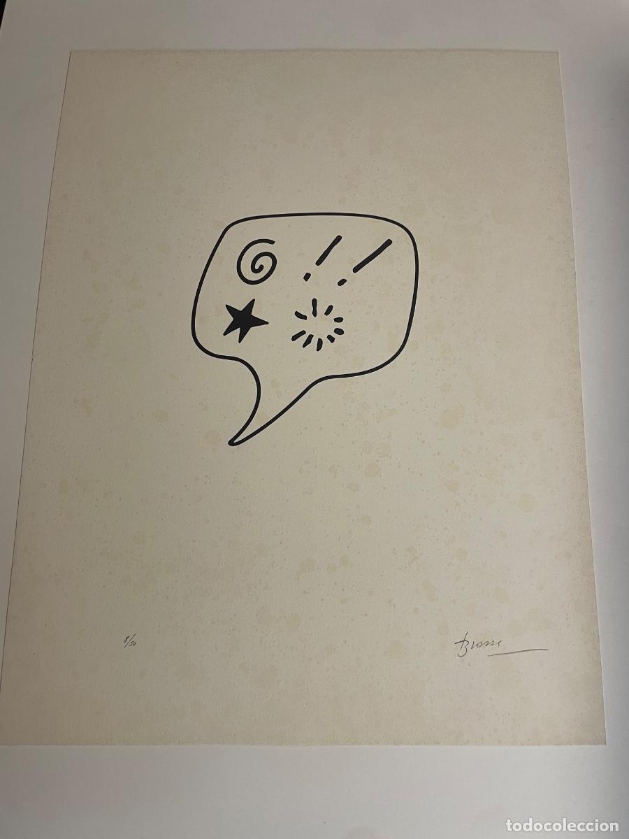 Arte: Litograf&iacute;a de Joan Brossa - Blasf&egrave;mia - 8/50 Ejemplares - 38x50cm