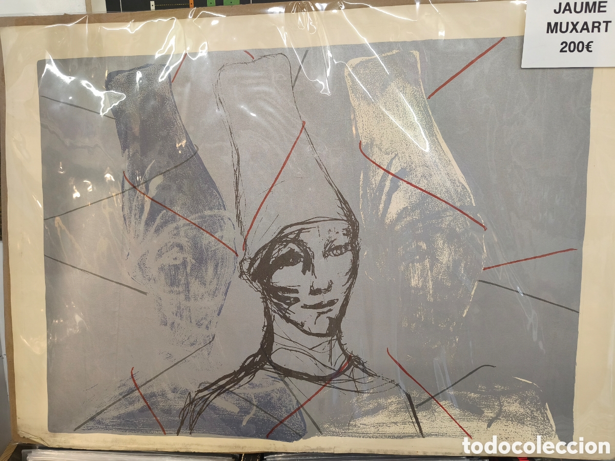 Arte: Litograf&iacute;a jauma muxart, firmado, 93cm x 68cm